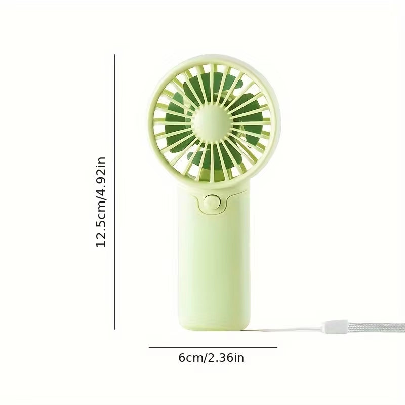 Portable Fan Convenient Creative Small Fan Pocket Hand-Held Fan Lightweight Adjustable Cute Handheld Mini Fan Air Coolers